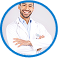 Smiling male doctor in white coat, arms crossed