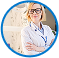 Smiling female doctor with stethoscope