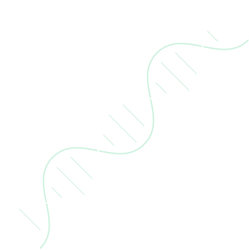 Stylized DNA double helix on black background