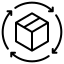 Black rounded square with tiny white dot